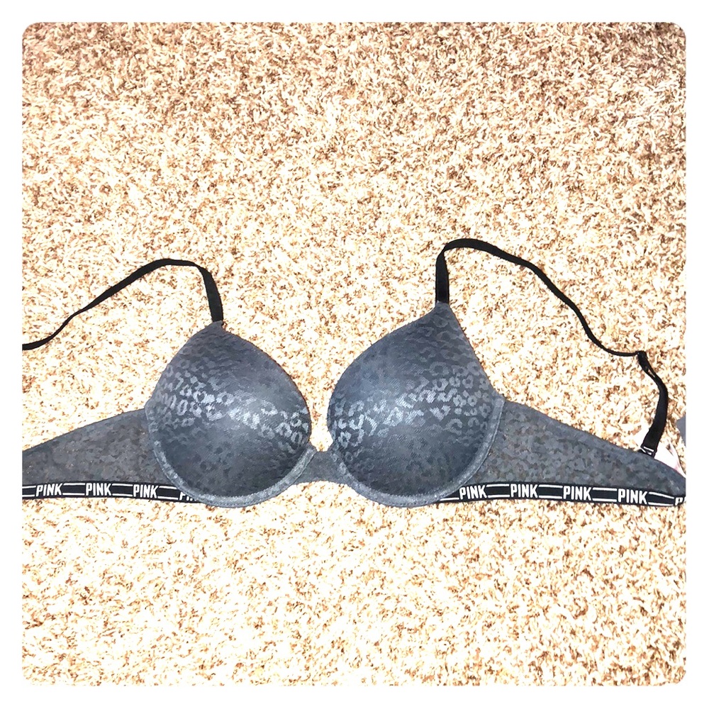PINK GREAT CONDITION SEMI PUSH UP BRA